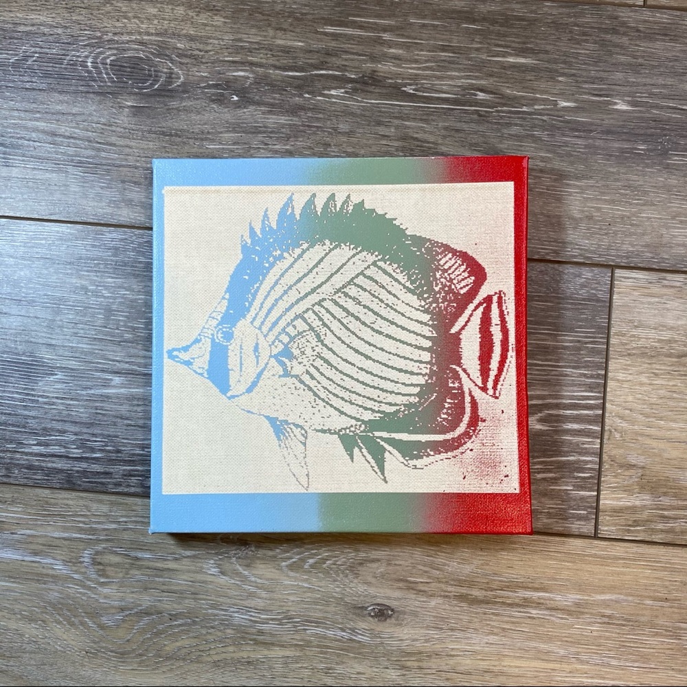 Multi Color Fish Canvas Print Painting